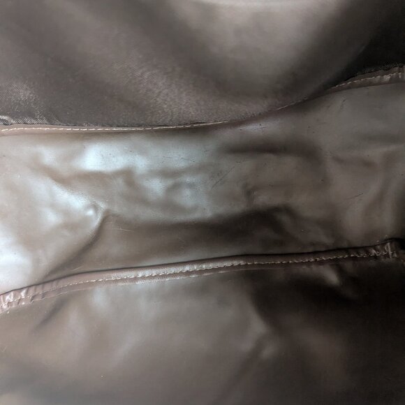 Share Authentic Longchamp Hobo Shoulder Bag Nylon/Leather Green Made in France - Picture 4 of 11